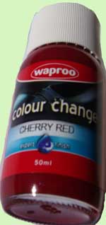 Waproo shoe paint cherry red